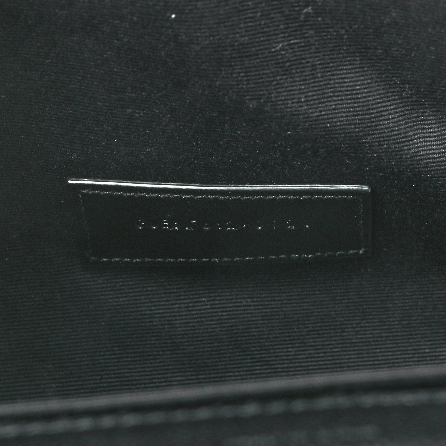 Saint Laurent Grain De Poudre Matelasse Chevron Monogram Envelope Clutch Black 7 of 7