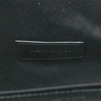 Saint Laurent Grain De Poudre Matelasse Chevron Monogram Envelope Clutch Black 7 of 7