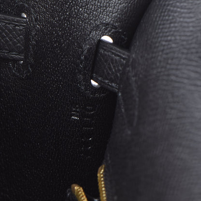 Hermes Epsom Kelly Sellier 25 Black 22 of 35