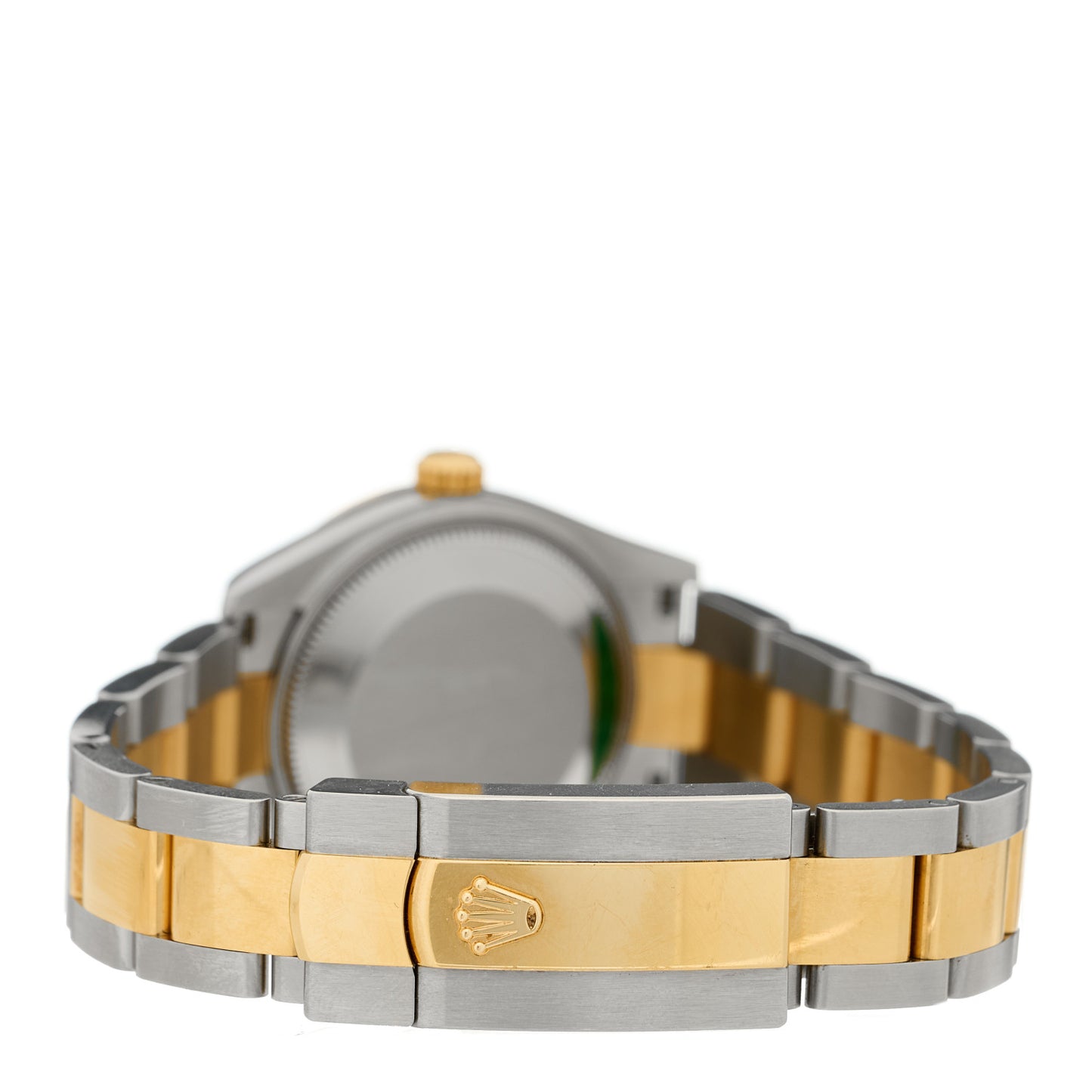 Stainless Steel 18K Yellow Gold Diamond 31mm Oyster Perpetual Datejust Watch Olive Green 278273