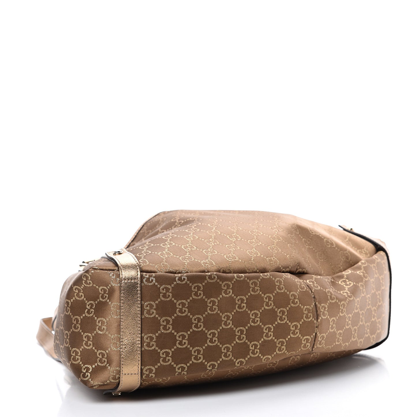 Satin Monogram Medium Abbey Shoulder Bag Bronze