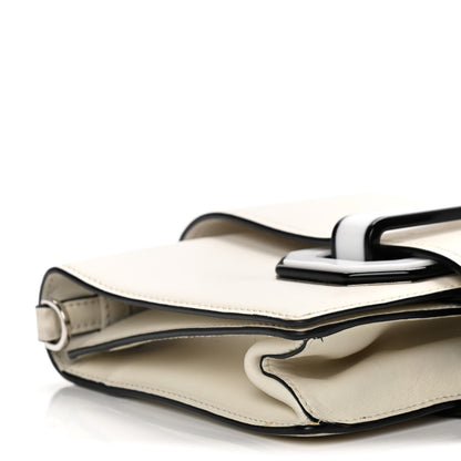 Prada City Calf Plex Ribbon Bag White 8 of 19