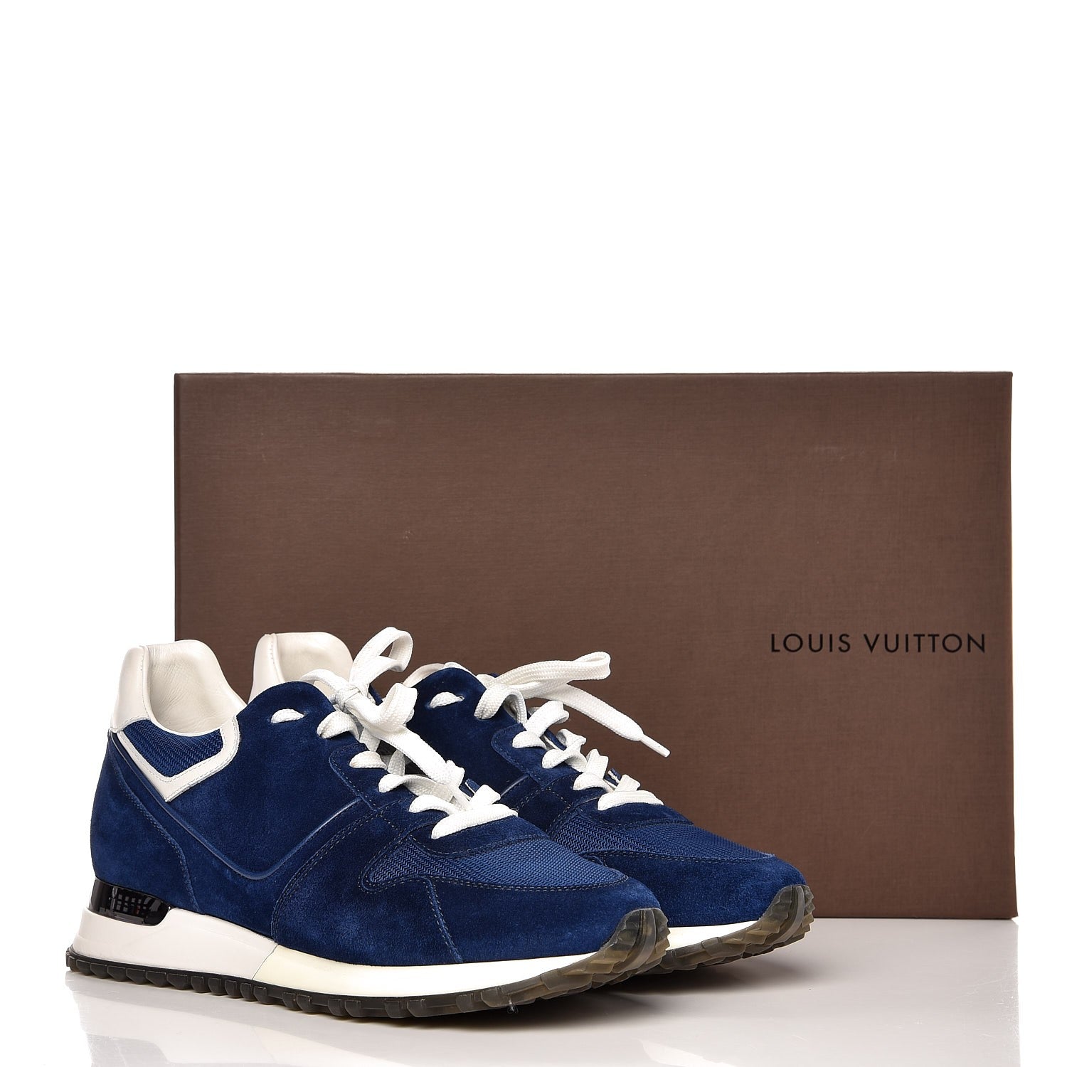 Louis Vuitton Suede Run Away Sneakers 37 Blue 9 of 9