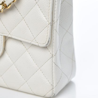 Chanel Caviar Quilted Mini Square Flap White 9 of 14