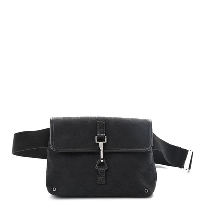 Gucci GG Monogram Web Flight Belt Bag Black 1 of 9