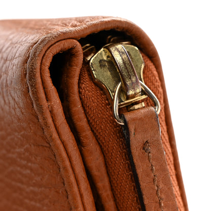 Gucci Grained Calfskin Continental Zip Wallet Tan 9 of 12