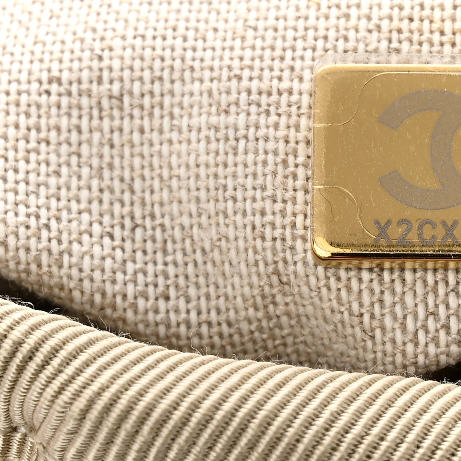 Chanel Mixed Fibers Calfskin Small Deauville Tote Beige White 8 of 12