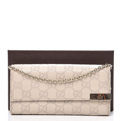 Gucci Guccissima Signature Dice Chain Wallet Off White 7 of 7