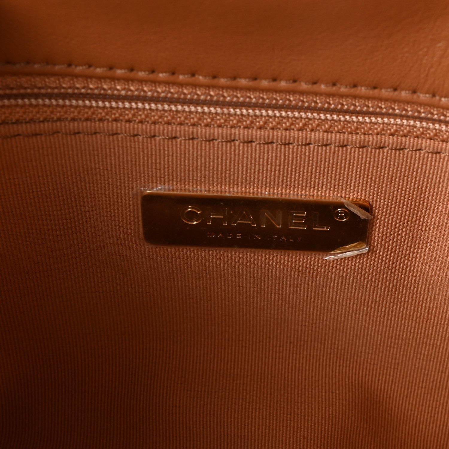 Chanel Lambskin Quilted Medium Chanel 19 Flap Brown 6 of 10