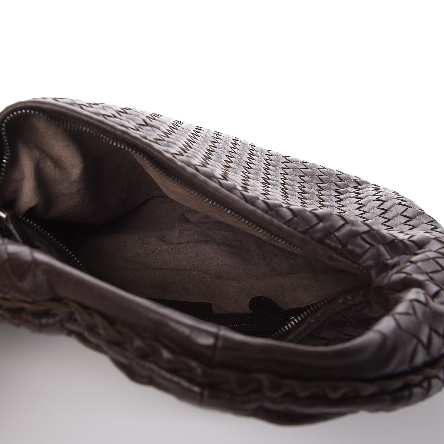 Nappa Intrecciato Medium Veneta Hobo Ebano