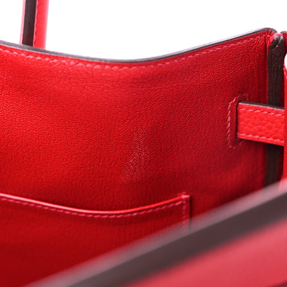 Hermes Togo Horseshoe Birkin 35 Rouge Casaque 14 of 15