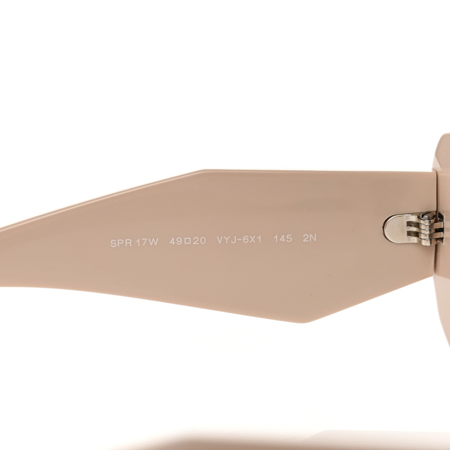 Prada Acetate Symbole Sunglasses SPR 17W Plum Beige 6 of 8
