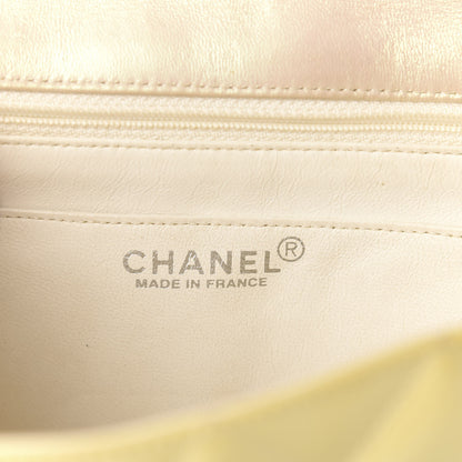 Chanel Patent Quilted Medium Single Flap Yellow 8 of 10