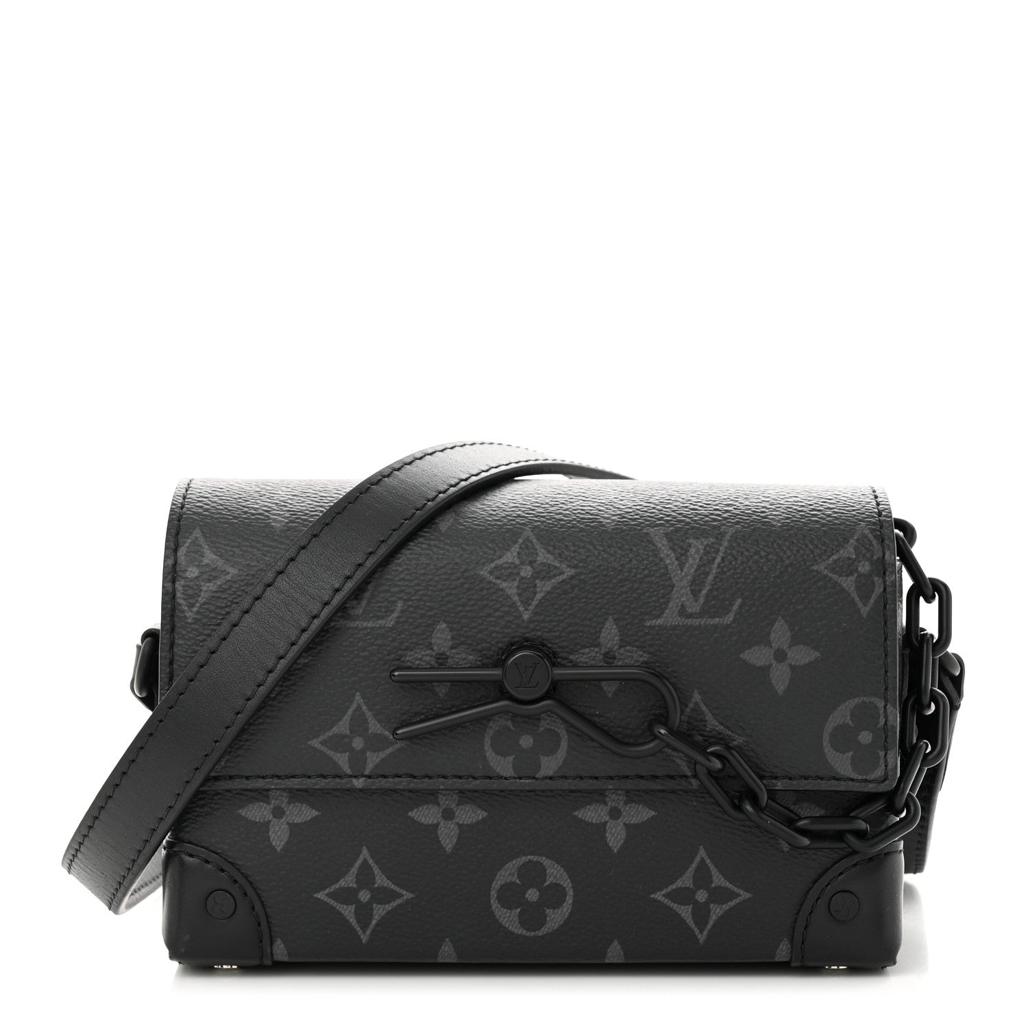 Louis Vuitton Monogram Eclipse Steamer Wearable Wallet 1 of 9