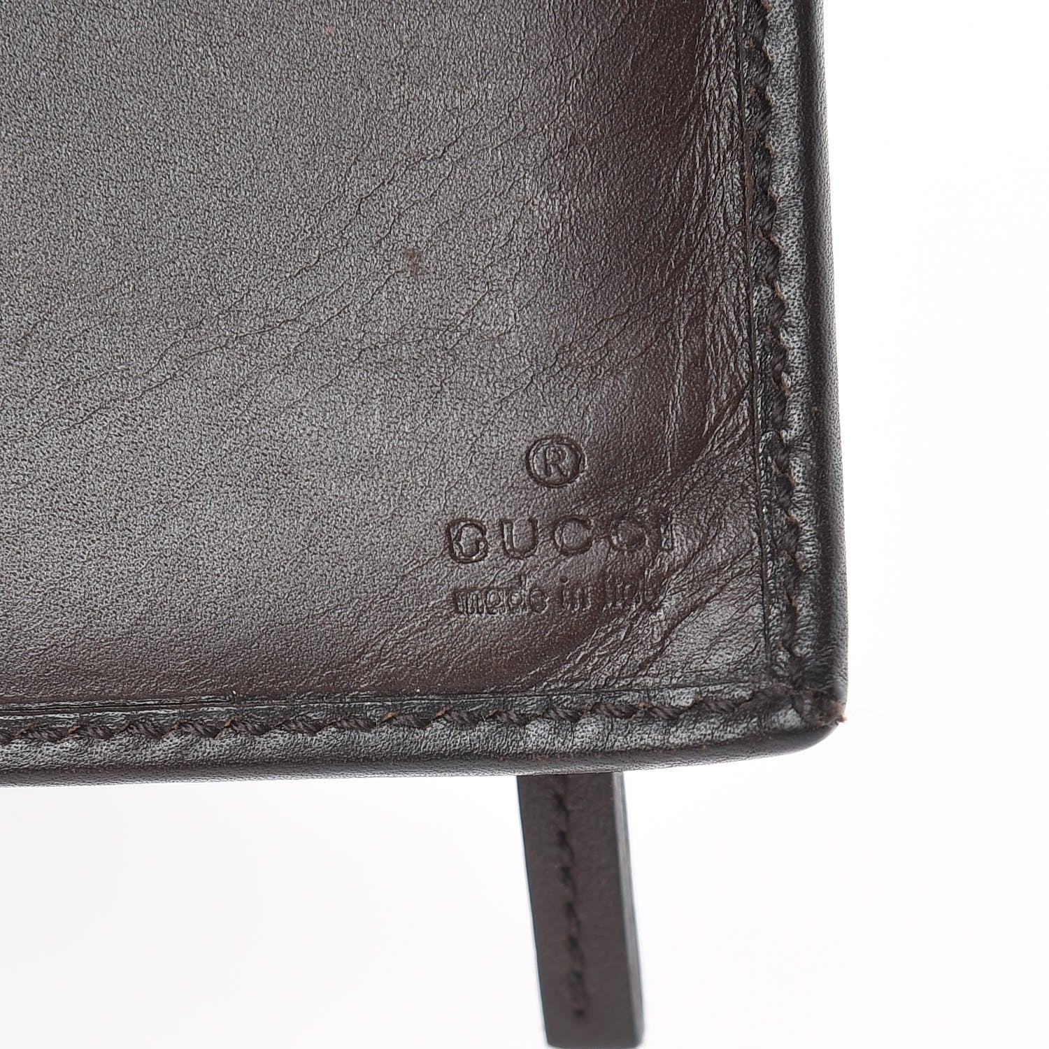 Gucci Monogram Calfskin Ladies Web Continental Wallet Beige Ebony Cocoa 6 of 11