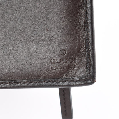 Gucci Monogram Calfskin Ladies Web Continental Wallet Beige Ebony Cocoa 6 of 11