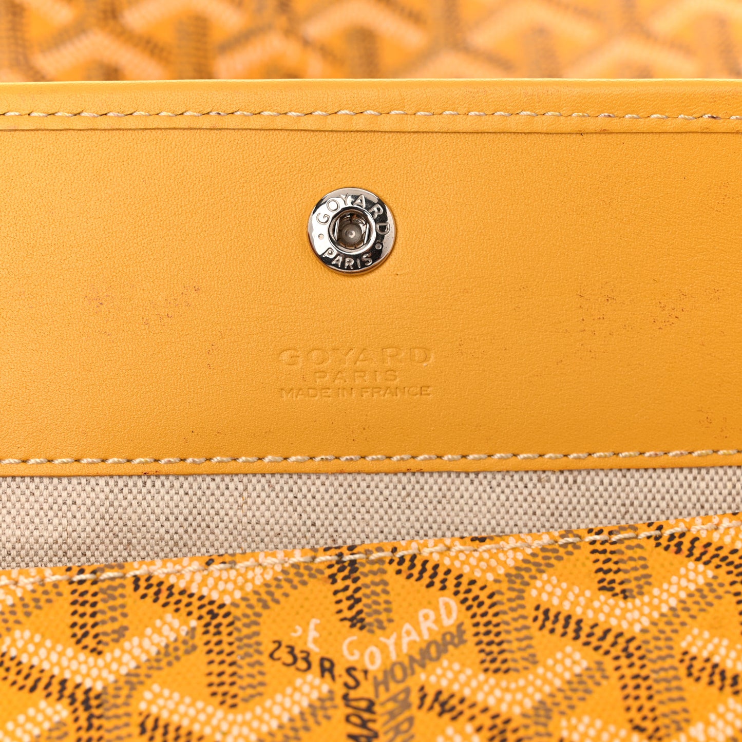 Goyardine Saint Louis PM Yellow