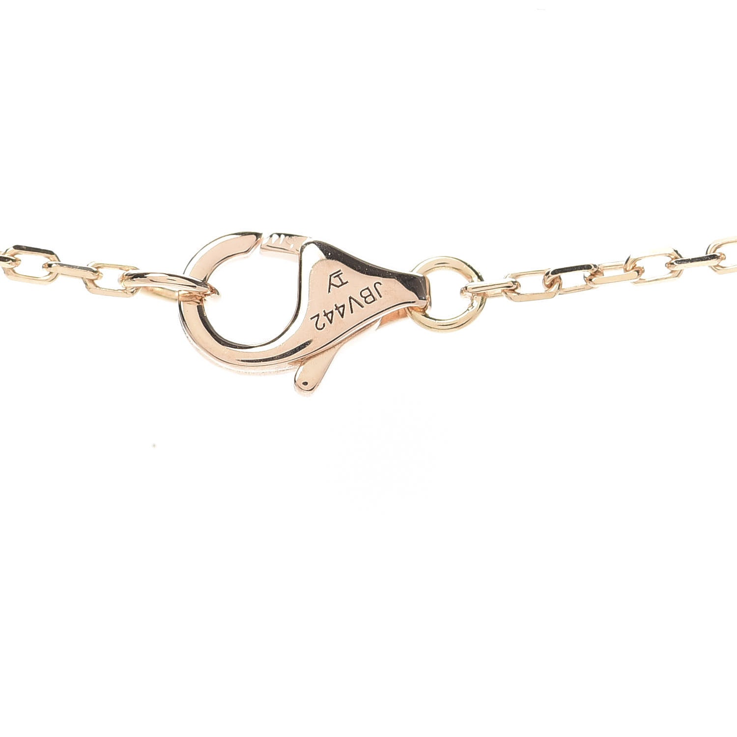 Cartier 18K Pink Gold Diamond Logo Pendant Necklace 5 of 5