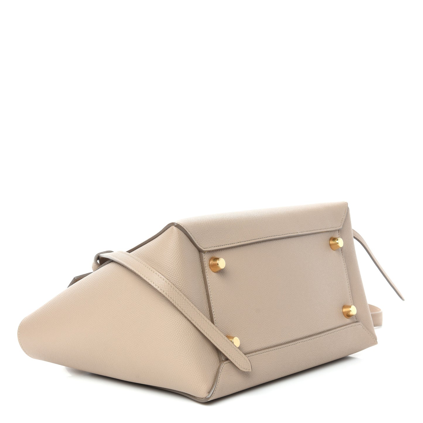 Grained Calfskin Mini Belt Bag Light Taupe