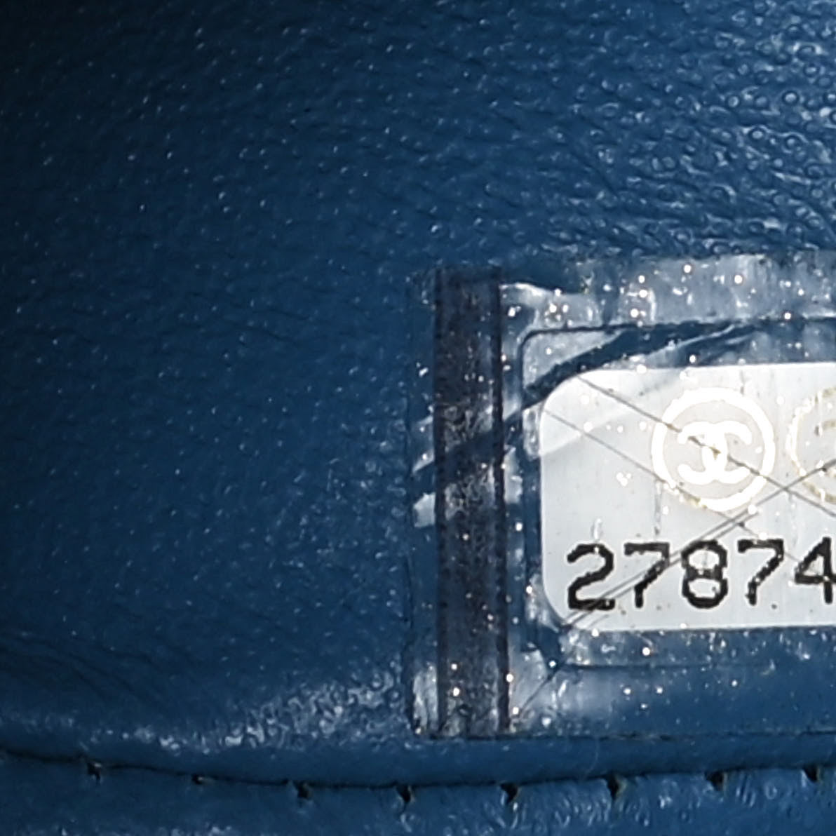 Chanel Lambskin Quilted Mini Square Flap Blue 7 of 10