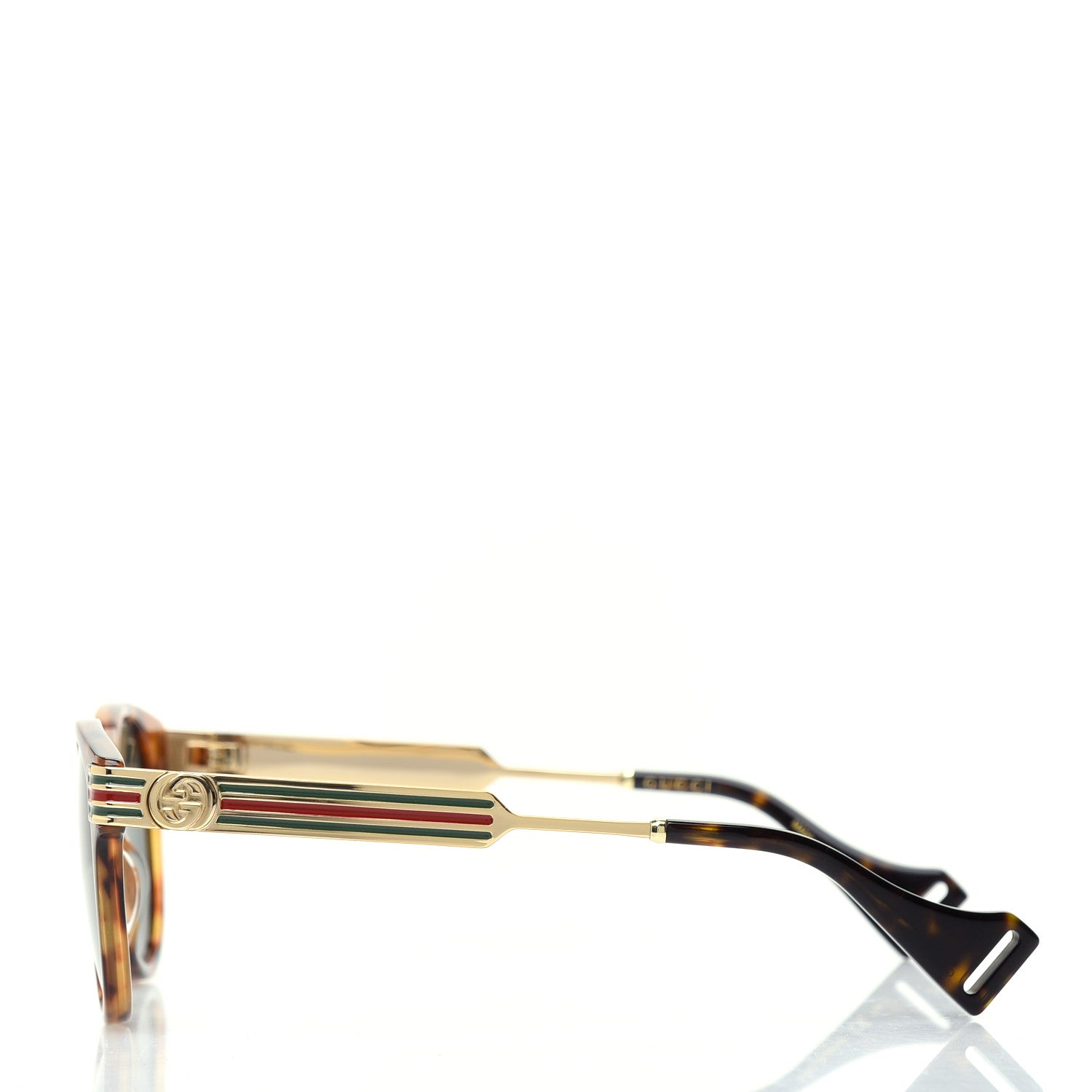 Gucci Acetate Web Sunglasses GG0586S Tortoise 3 of 8