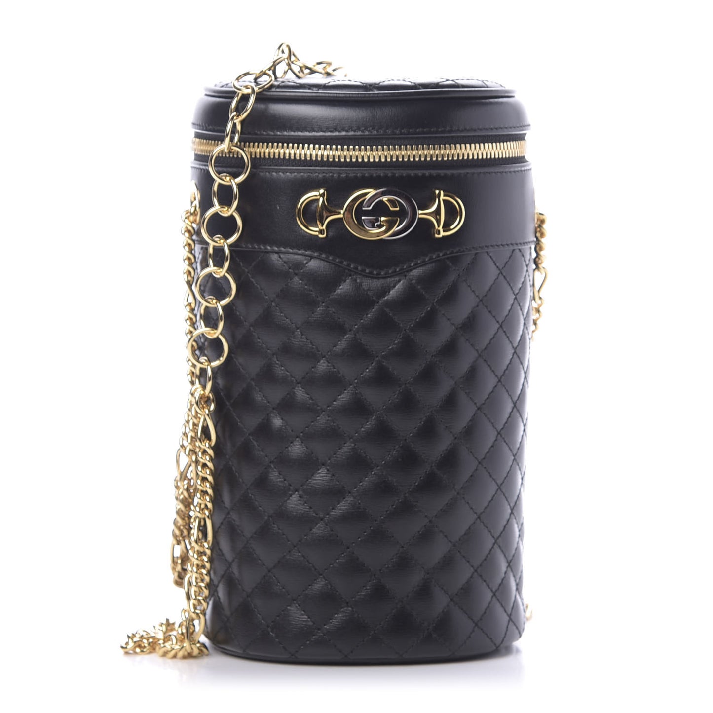 Calfskin Trapuntata Zumi Belt Bag Black