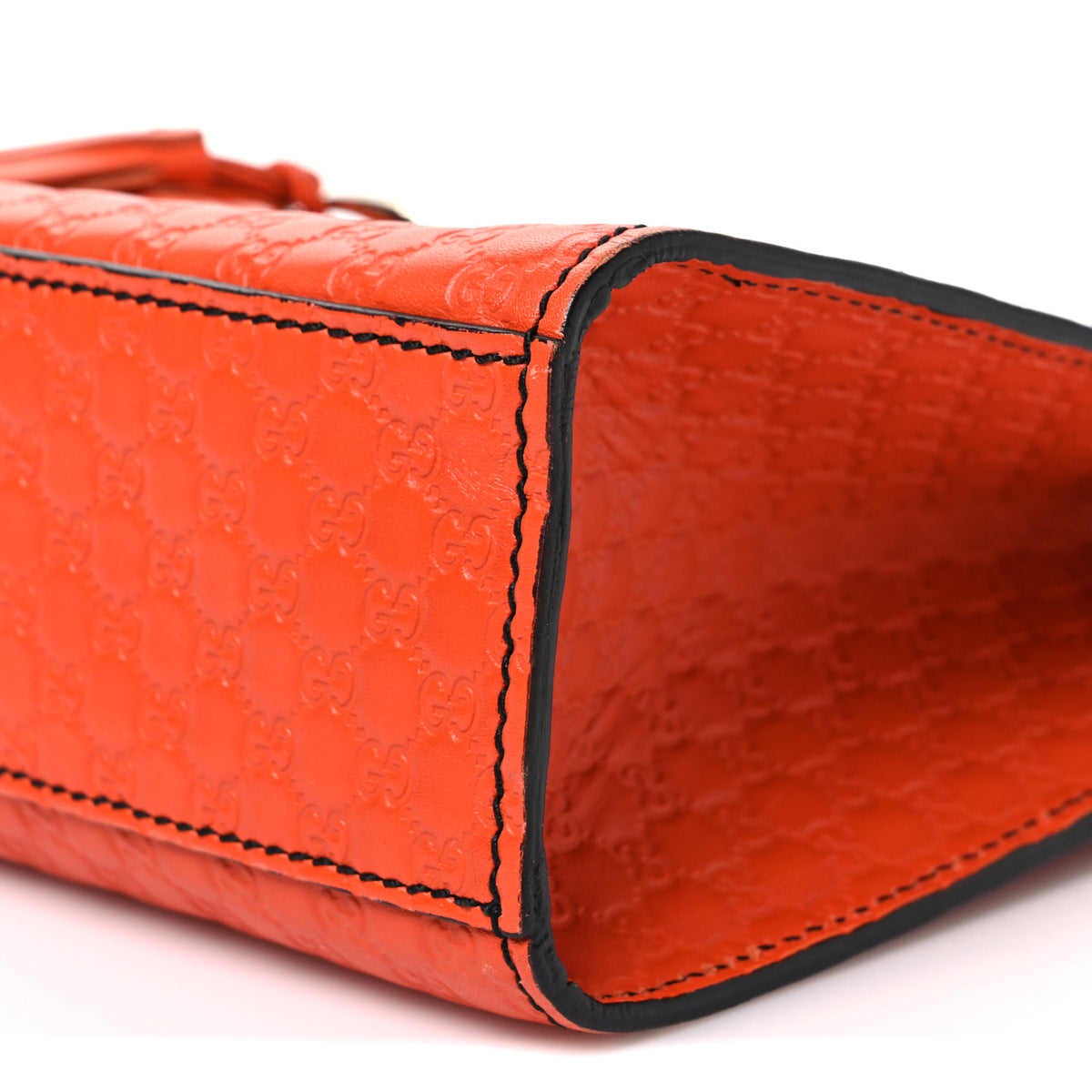 Gucci Microguccissima Medium Emily Chain Shoulder Bag Sun Orange 10 of 10