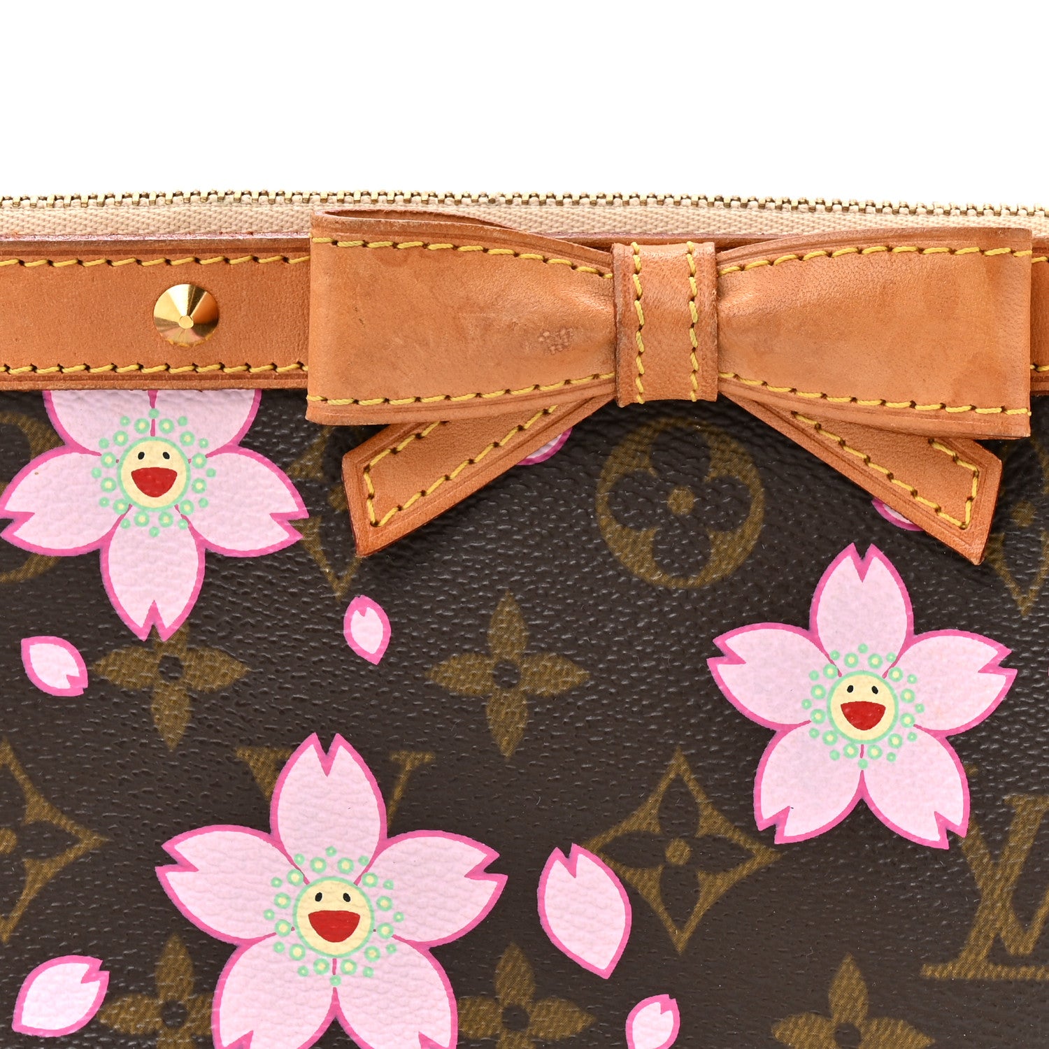 Louis Vuitton Monogram Cherry Blossom Pochette Accessories Brown 8 of 16