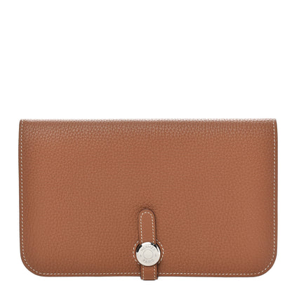 Hermes Togo Dogon Duo Wallet Gold 1 of 9