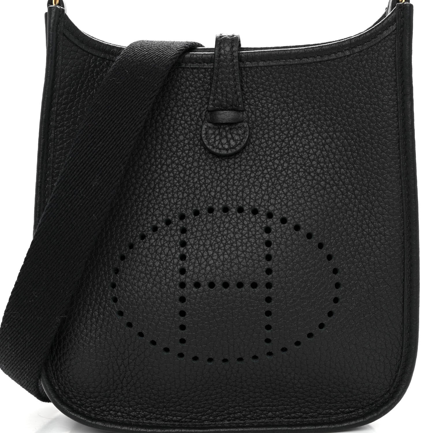 Hermes Taurillon Clemence Evelyne TPM Black 8 of 11
