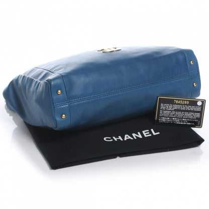 Chanel Lambskin Small Olsen Shoulder Bag Turquoise 4 of 7