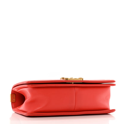 Chanel Lambskin Quilted Medium Boy Flap Red 4 of 13