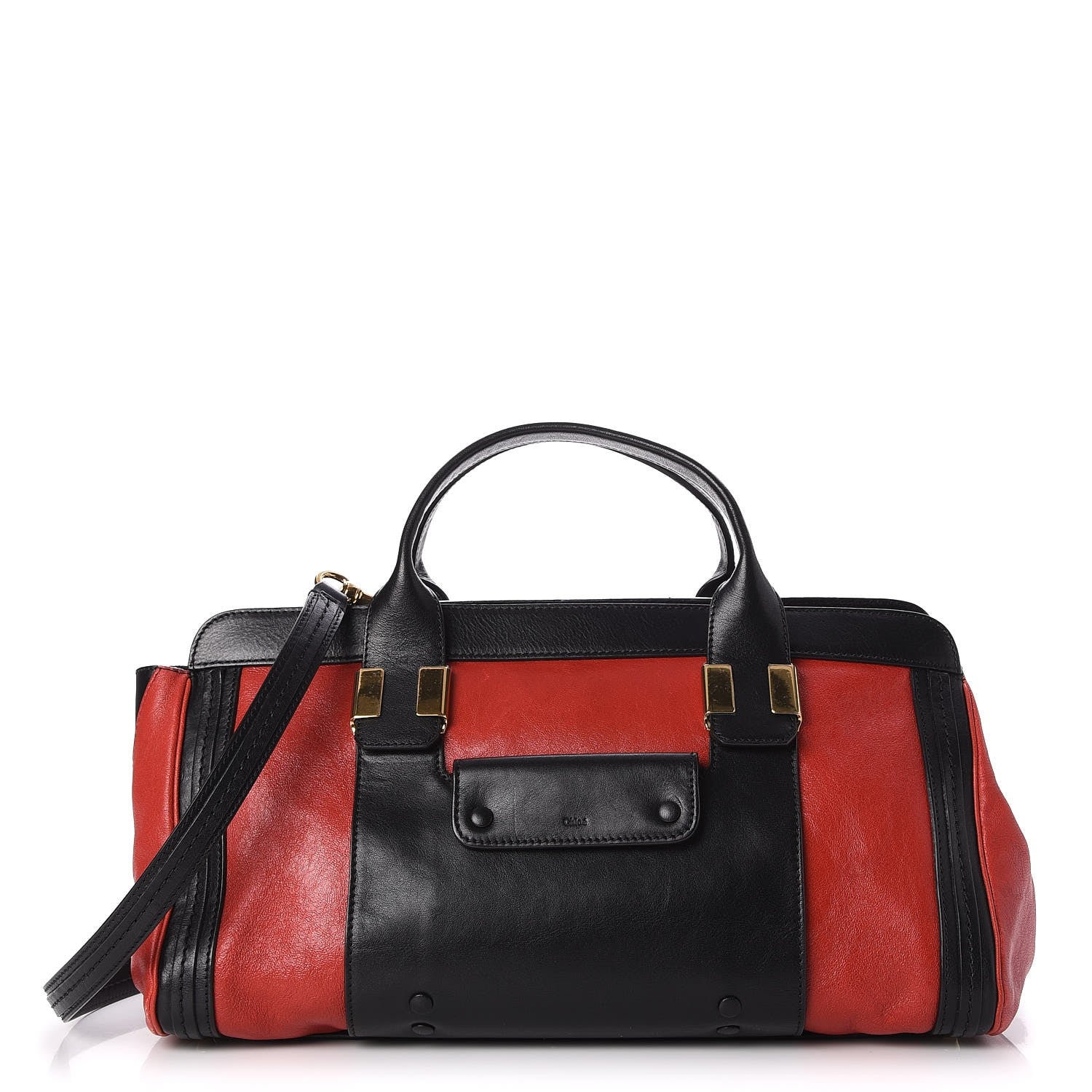 Chloe Calfskin Medium Alice Satchel Holly Berry 1 of 8
