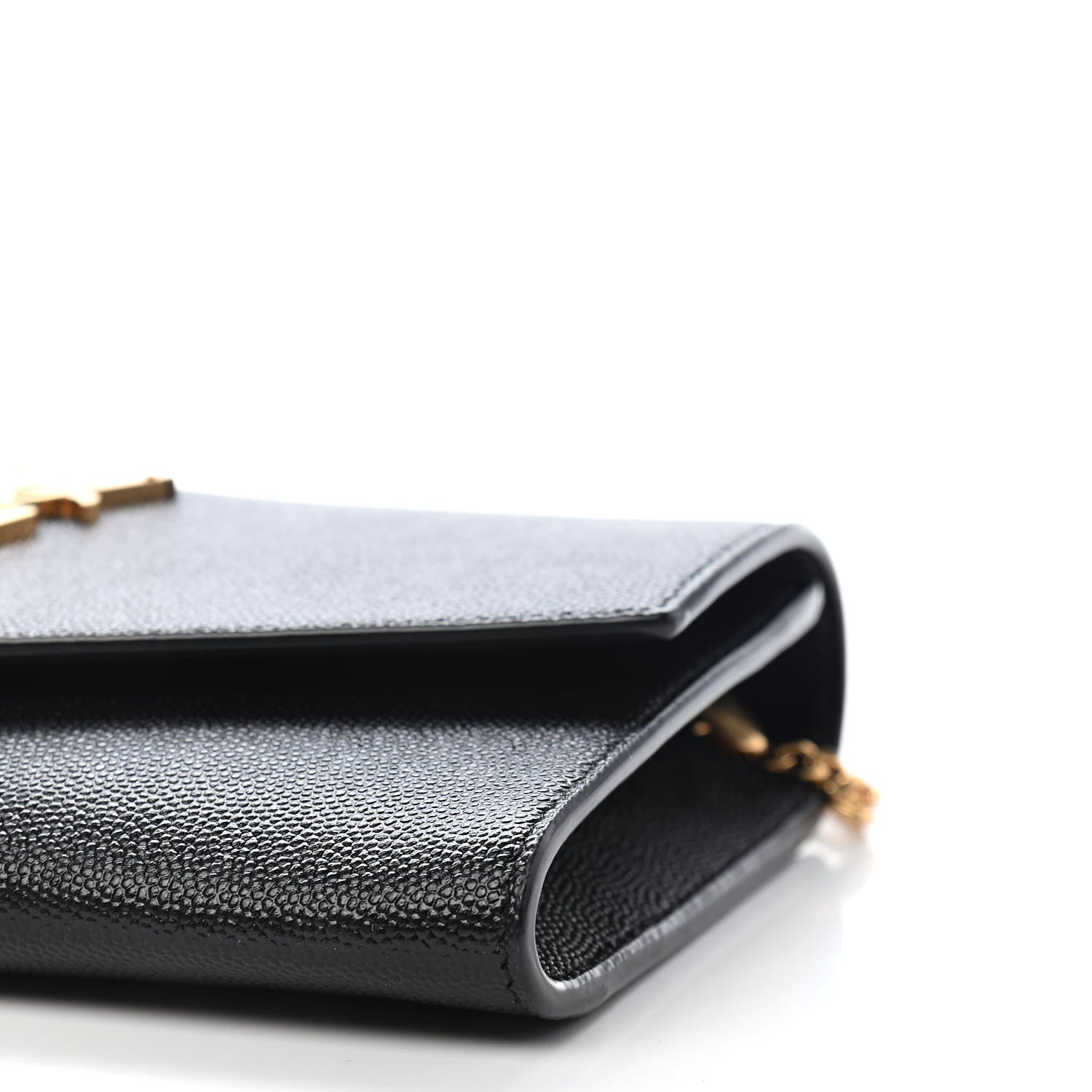 Saint Laurent Grain De Poudre Uptown Chain Wallet Black 7 of 7