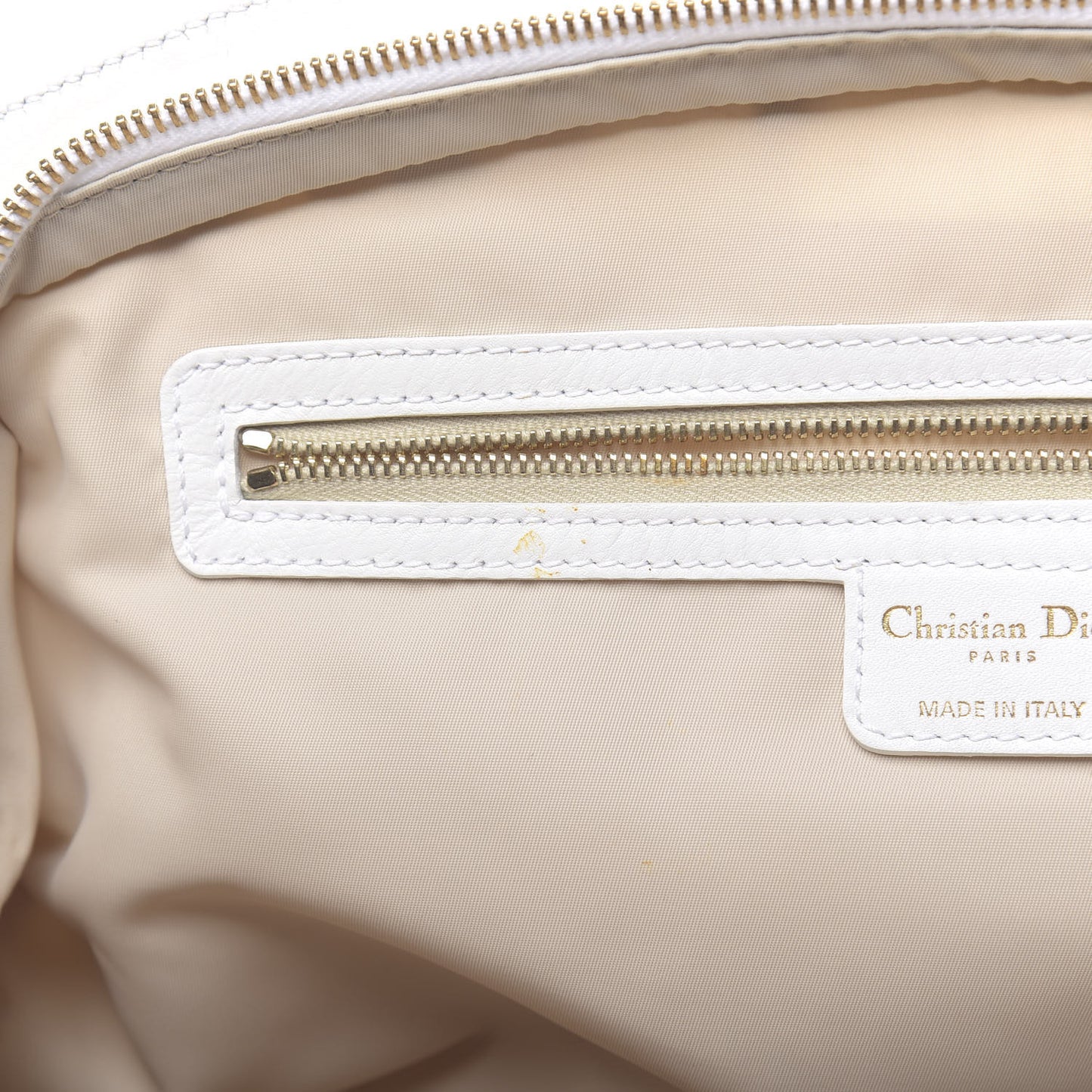 Monogram Large My Dior Frame Pocket Satchel White