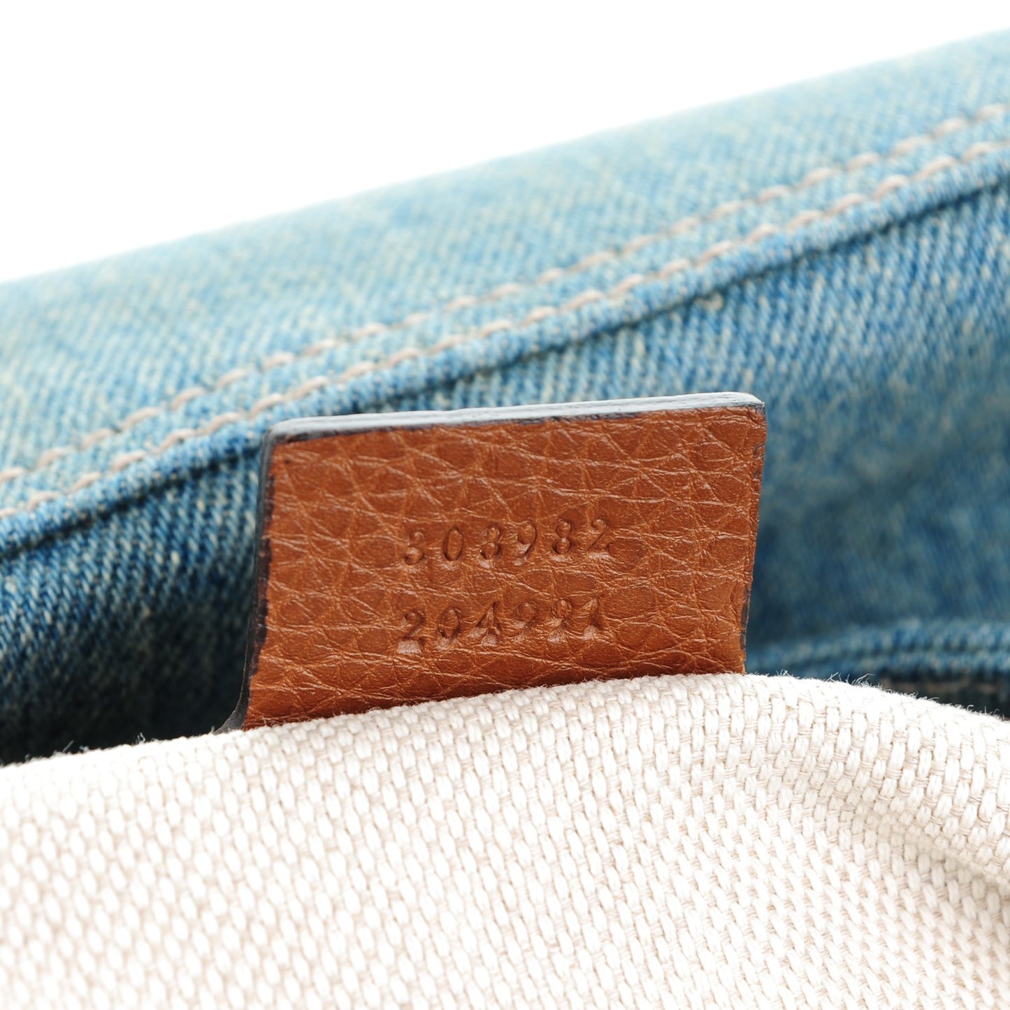 Denim Medium Soho Chain Shoulder Bag Blue