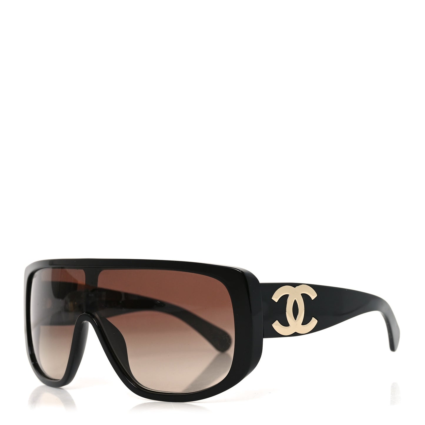 Acetate Shield Sunglasses 5495 Black