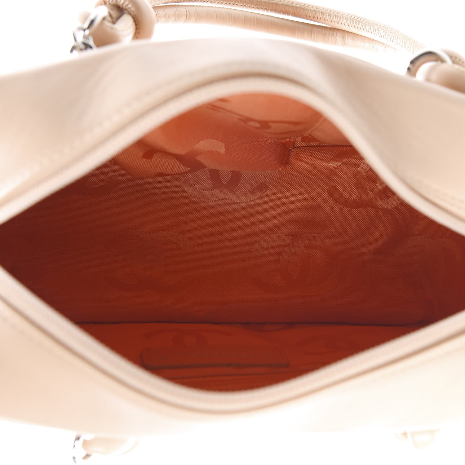 Chanel Calfskin Quilted Small Cambon Bowler Beige 5 of 11