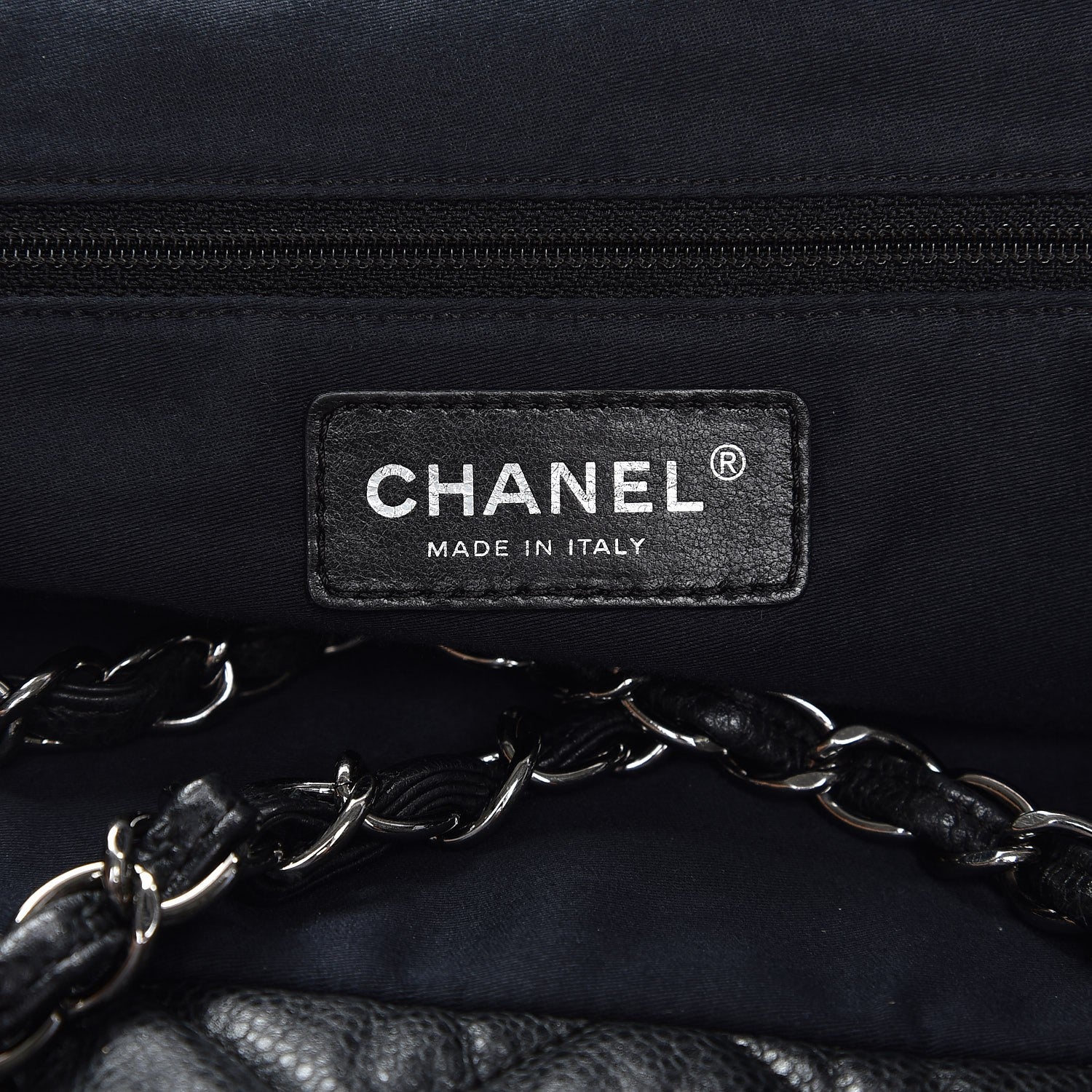 Chanel Soft Caviar Quilted Large Cells Tote Black 6 of 7