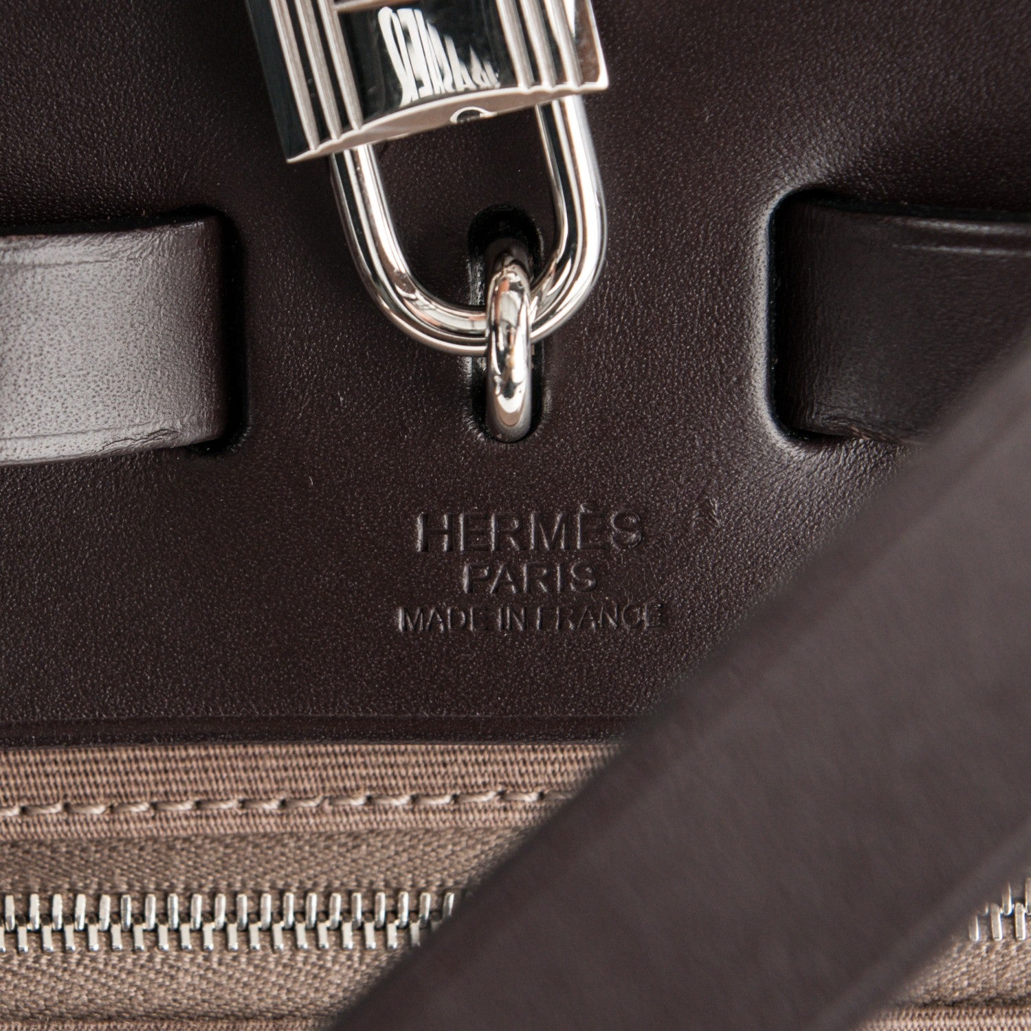 Hermes Vache Hunter Toile Herbag Zip 31 PM Etoupe Ebene 7 of 9