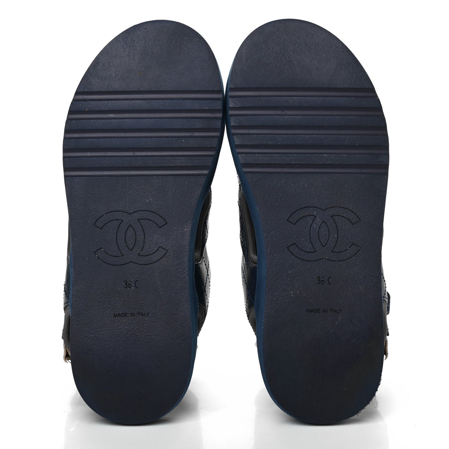 Goatskin Fabric Gladiator Sandals 36 Navy Blue Light Grey Yellow