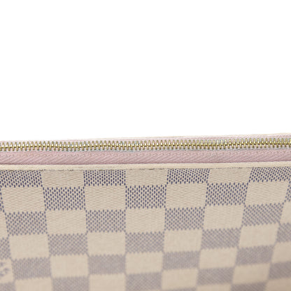 Louis Vuitton Damier Azur Neverfull MM GM Pochette Rose Ballerine 12 of 15