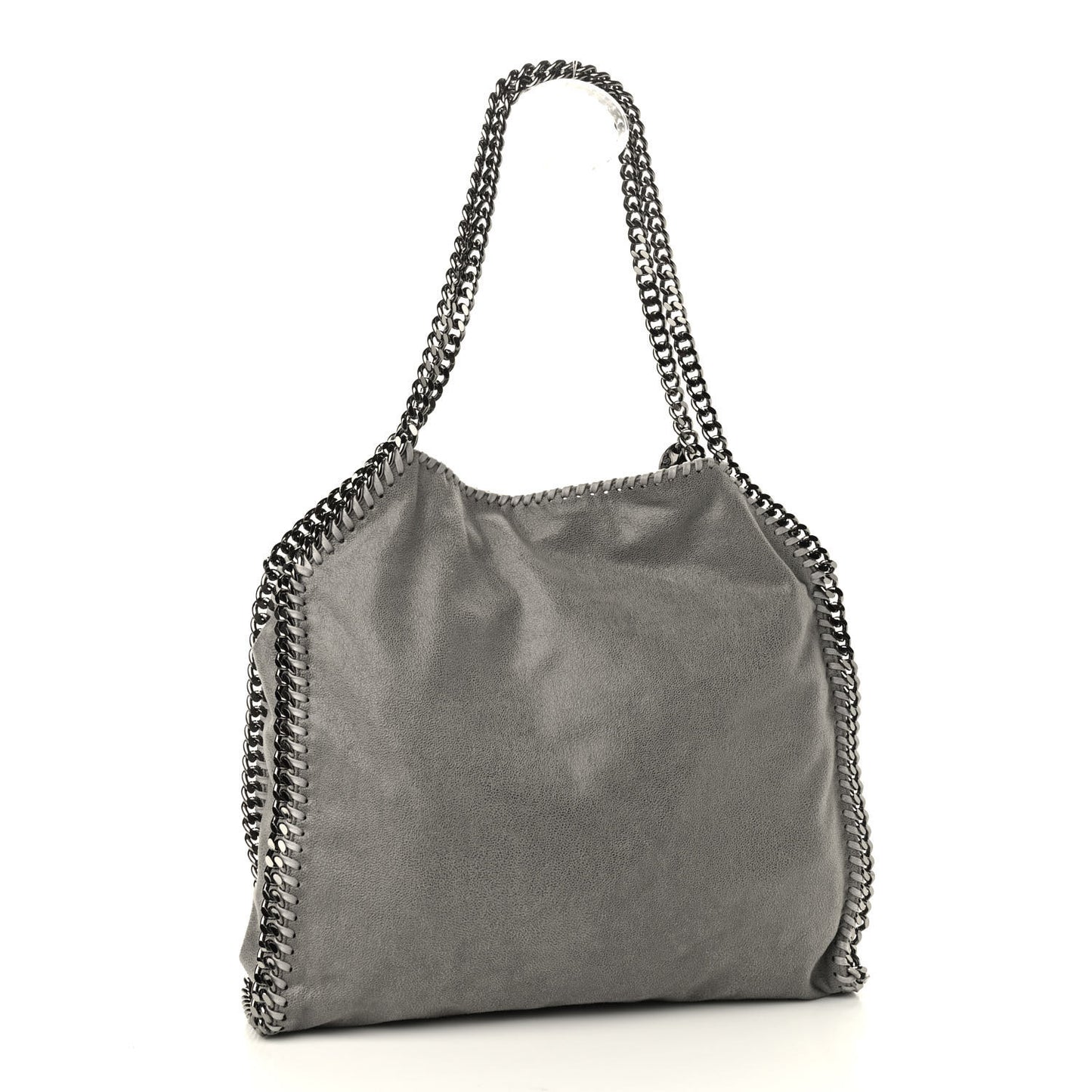 Shaggy Deer Falabella Fold Over Tote Grey