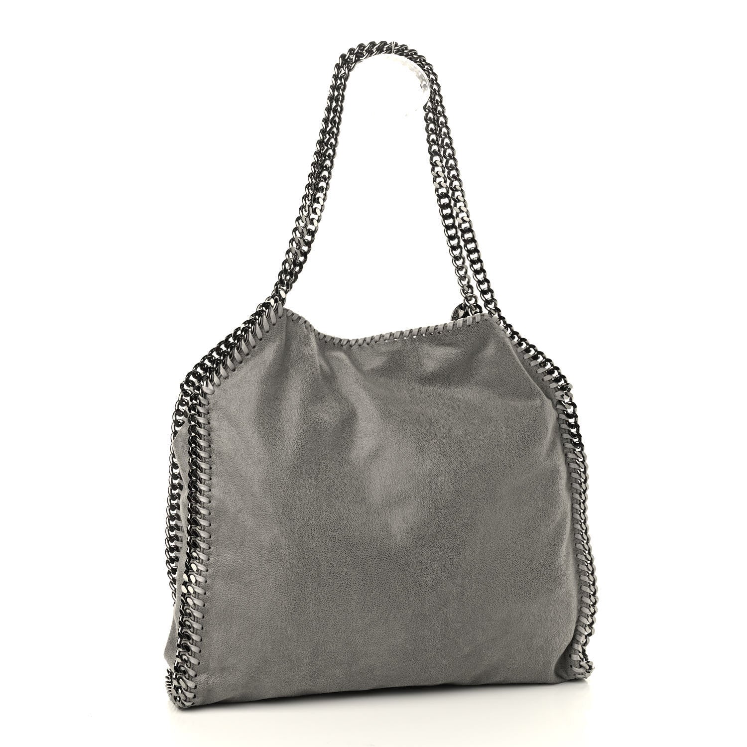 Stella McCartney Shaggy Deer Falabella Fold Over Tote Grey 3 of 9