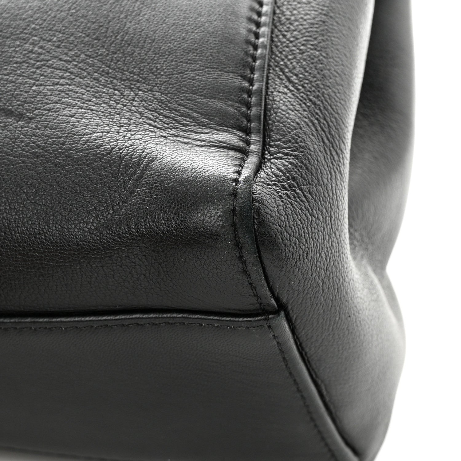 Fendi Nappa Mini Peekaboo Iconic Satchel Black 12 of 14