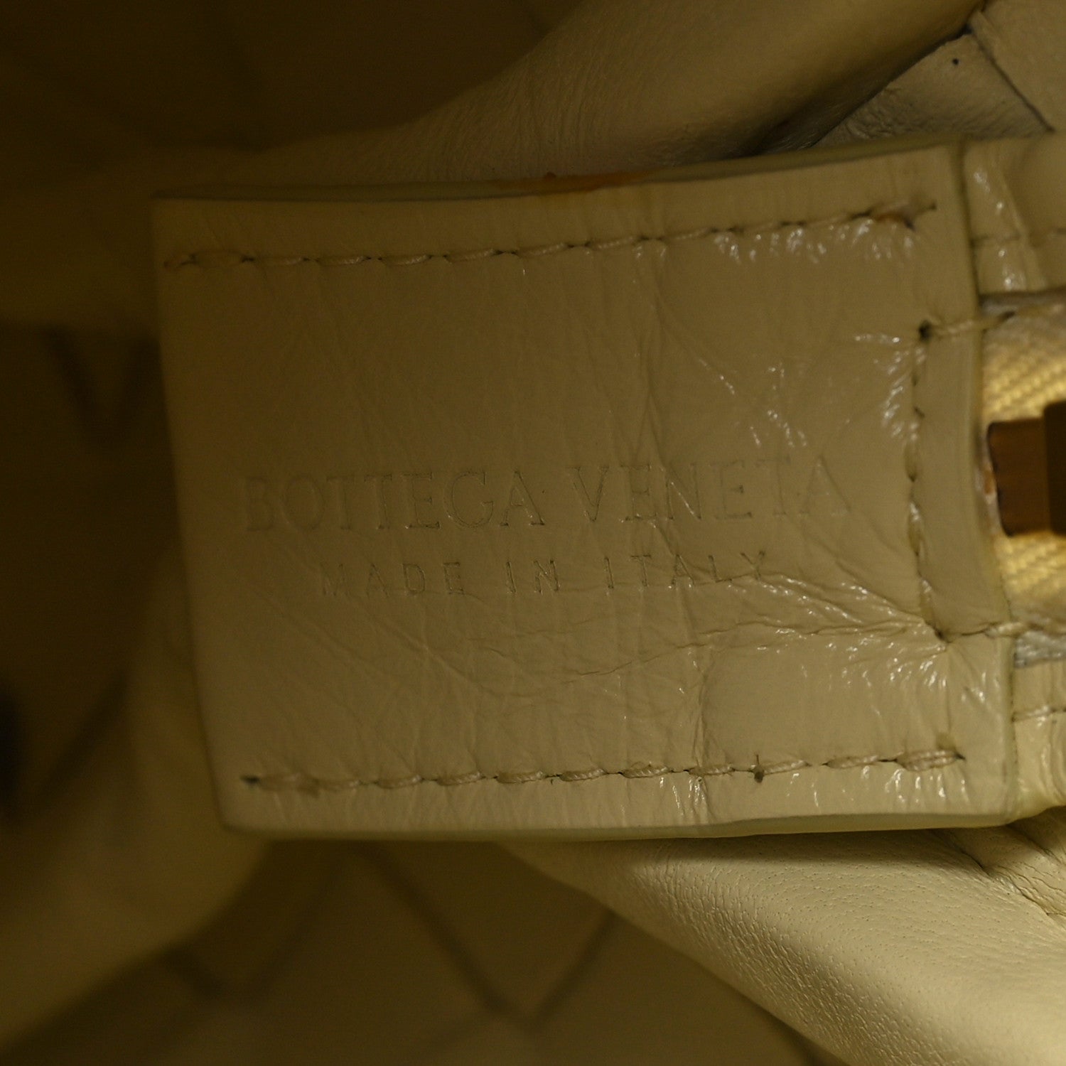 Bottega Veneta Polished Nappa Intrecciato Knot Small Loop Camera Bag Zest Washed 6 of 10
