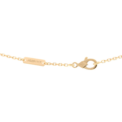 Van Cleef & Arpels 18K Yellow Gold Mother of Pearl Vintage Alhambra Pendant Necklace 4 of 6