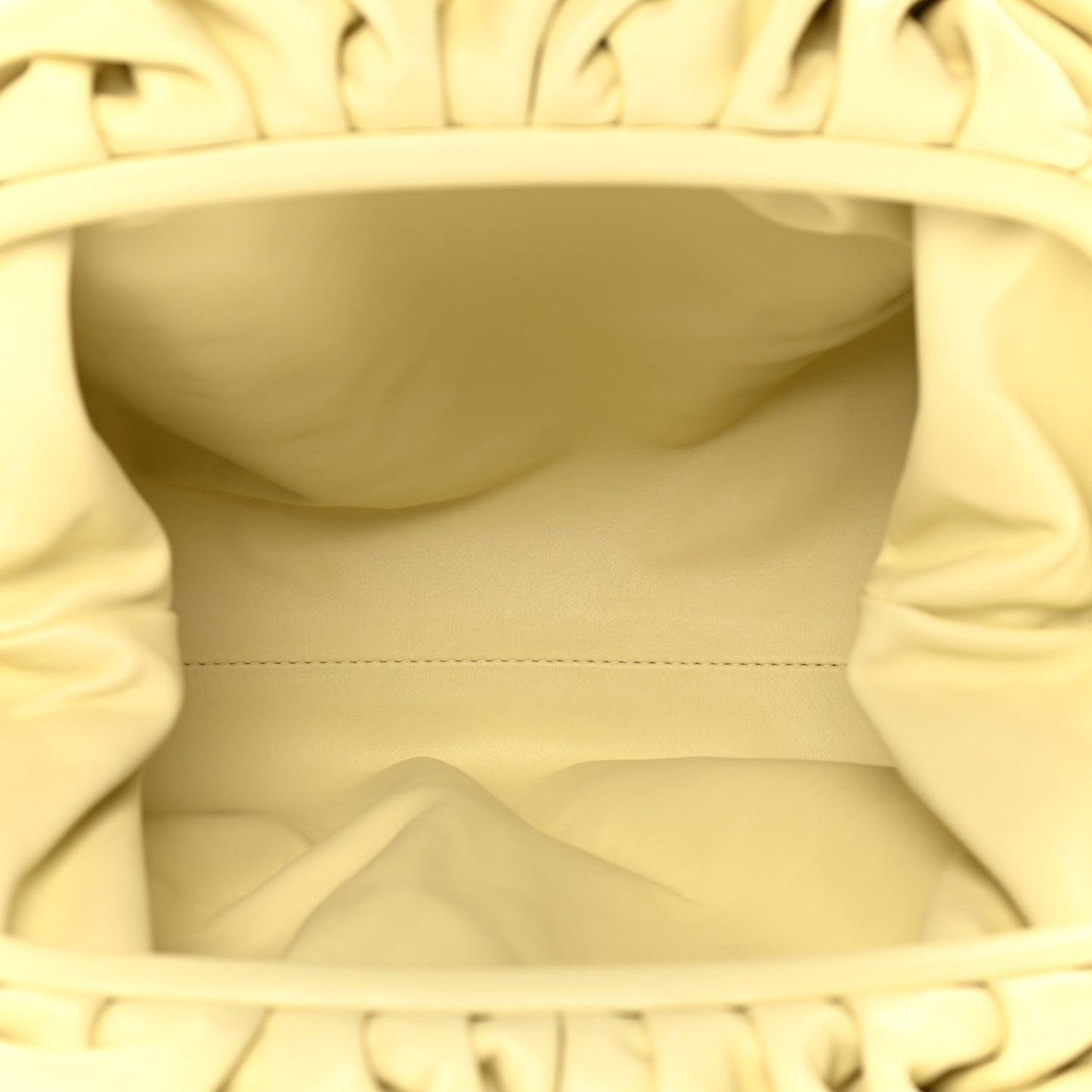 Smooth Butter Calf The Pouch Oversized Clutch Ice Cream