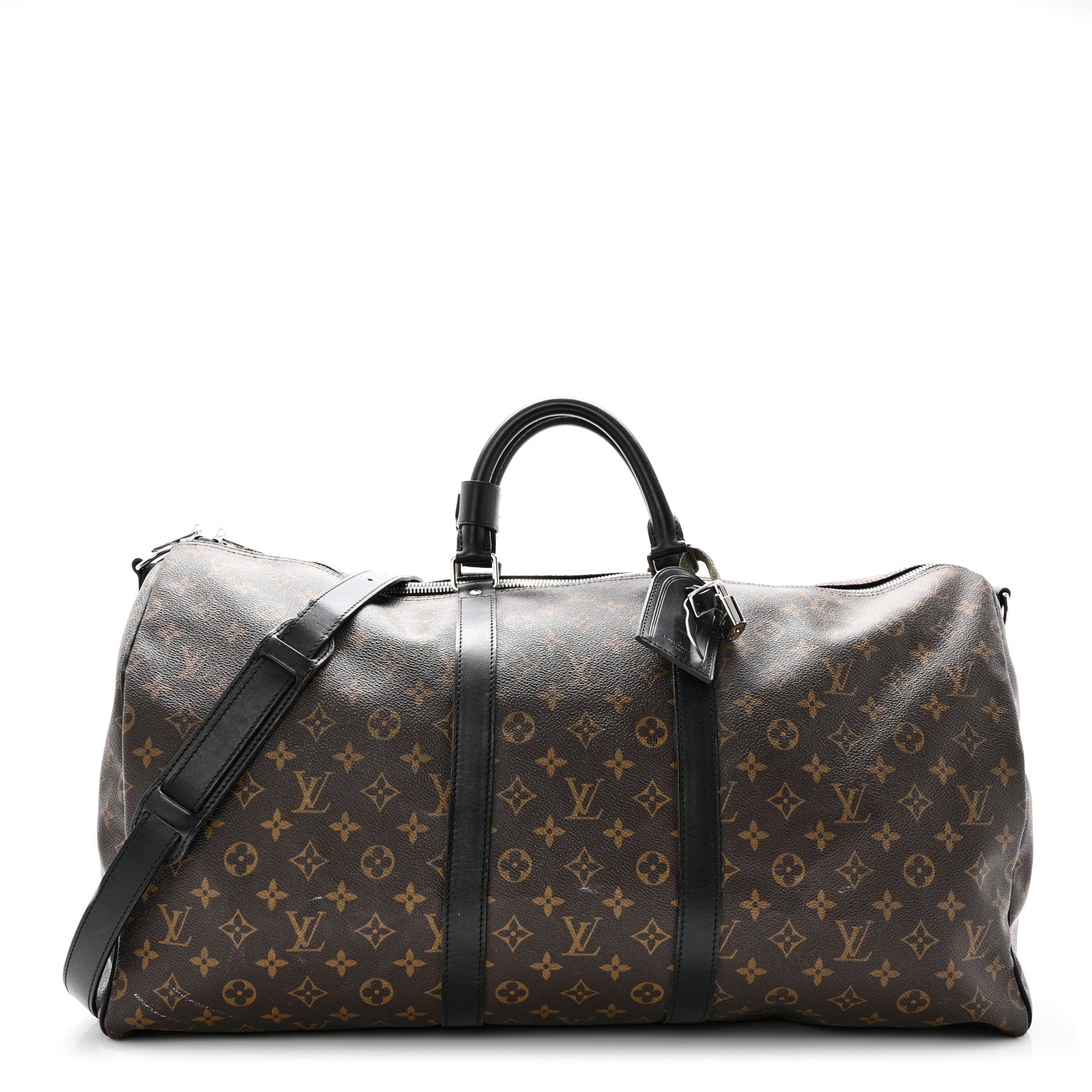 Louis Vuitton Monogram Macassar Keepall Bandouliere 55 1 of 10