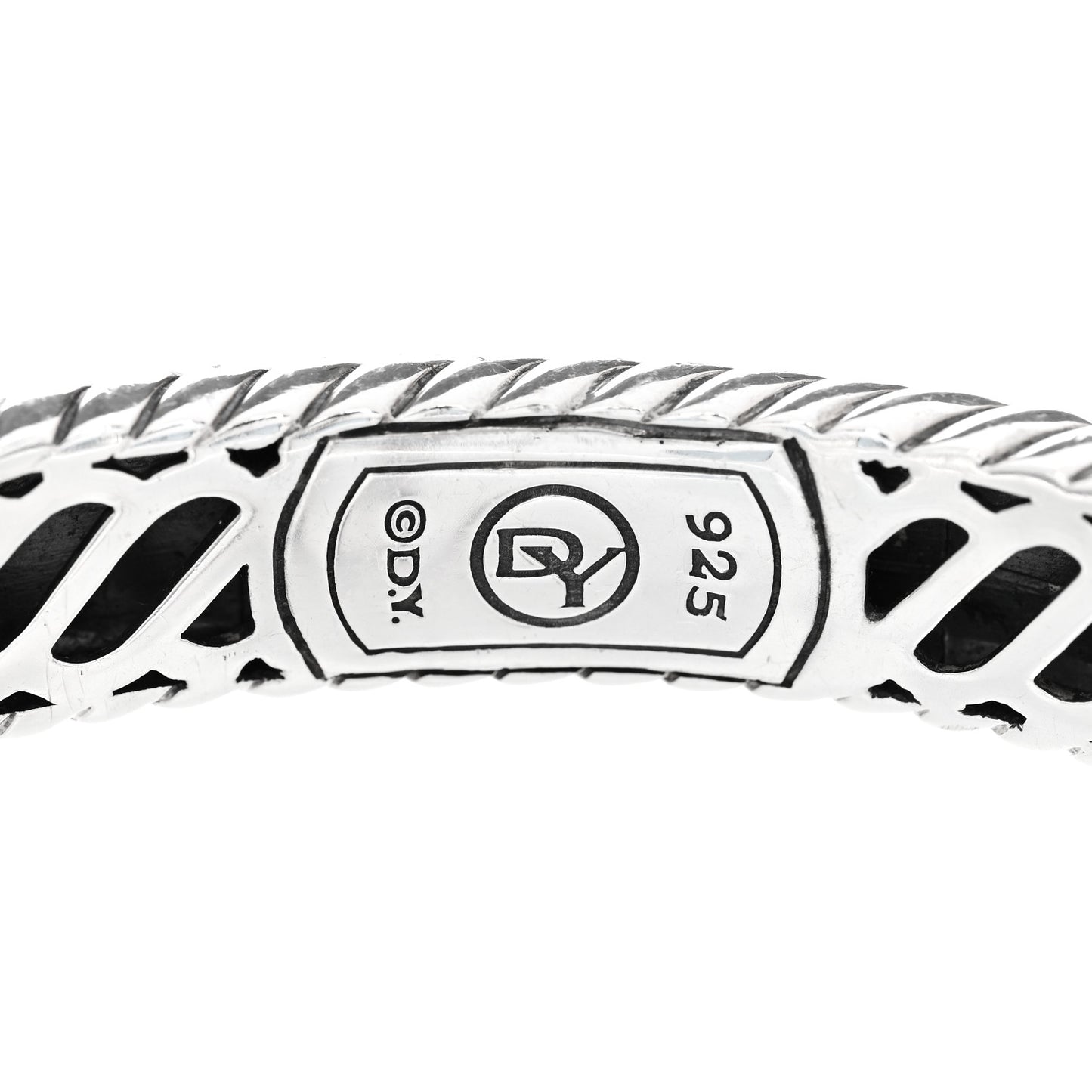 Sterling Silver Diamond Blue Topaz Wheaton Cuff Bracelet